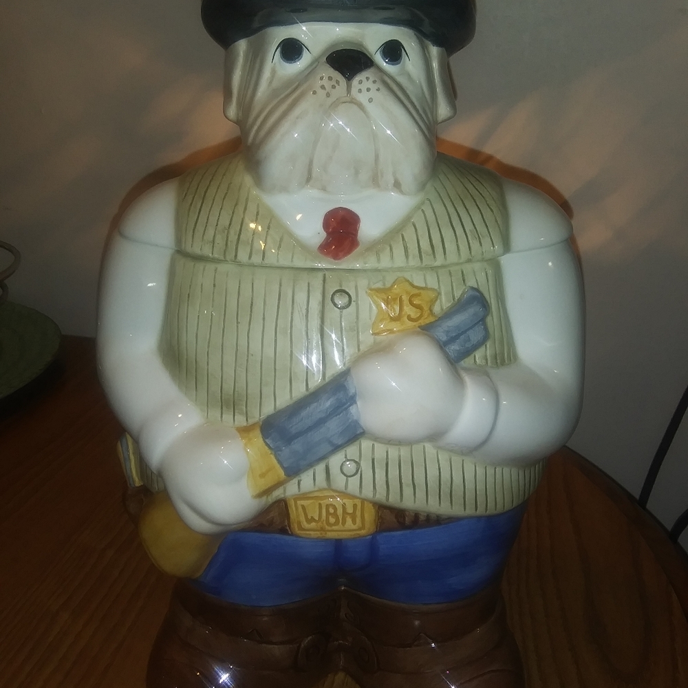 Vintage 1993 H & HD Wild Bull Hickok Cookie Jar
